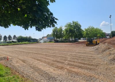 Umbau Hartplatz in Naturrasenspielfeld